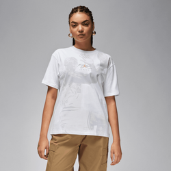 Women's - Jordan Essential Short Sleeve T-Shirt - White/Gray