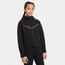 Nike NSW Tech Fleece Full-Zip Hoodie - Girls' Grade School Black/White