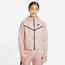 Nike NSW Tech Fleece Full-Zip Hoodie - Girls' Grade School Pink/Black