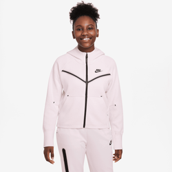 Girls' Grade School - Nike NSW Tech Fleece Full-Zip Hoodie - Pearl Pink/Black