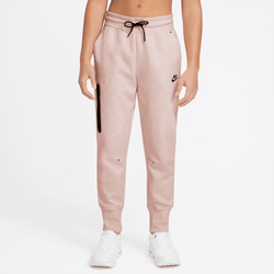 Girls' Grade School - Nike NSW Tech Fleece Pants - Pink/Black