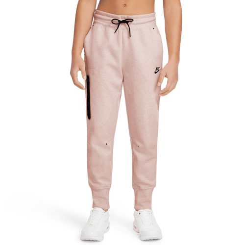 

Nike Girls Nike NSW Tech Fleece Pants - Girls' Grade School Pink/Black Size M