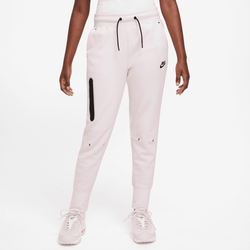 Girls' Grade School - Nike NSW Tech Fleece Pants - Pearl Pink/Black