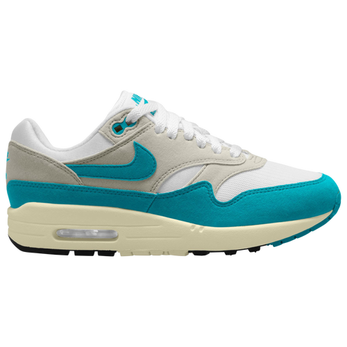 

Nike Womens Nike Air Max 1' 87 - Womens Running Shoes White/Teal Size 8.0