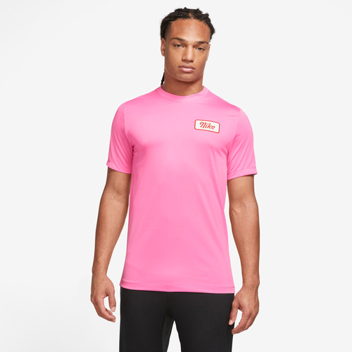 

Nike Mens Nike Dri-FIT Body Shop 2 T-Shirt - Mens Pink Size L