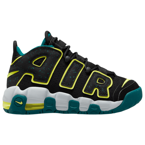 

Boys Nike Nike Air More Uptempo - Boys' Grade School Basketball Shoe Volt/Teal/Black Size 05.0