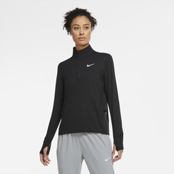 Women's - Nike Plus Element 1/2 Zip - Black