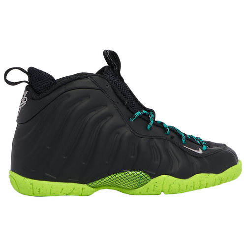 

Boys Preschool Nike Nike Little Posite One - Boys' Preschool Shoe Silver/Volt/Black Size 03.0