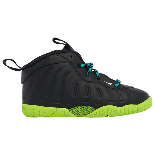 Nike Little Posite One "black/volt" Sneakers In Volt/silver/black