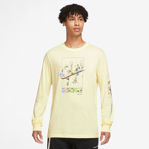 Shop Nike Mens  Nsw Oc Long Sleeve T-shirt In Alabaster