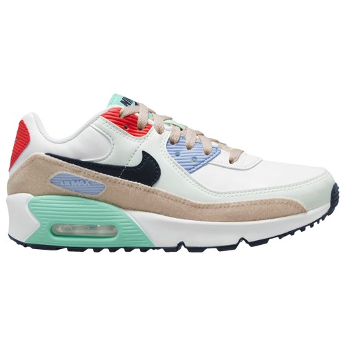 

Nike Boys Nike Air Max 90 LTR SE - Boys' Grade School Running Shoes Sanddrift/Obsidian/White Size 6.5