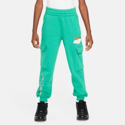 Boys' Grade School - Nike NSW Club Fleece Cargo Pants - White/Green