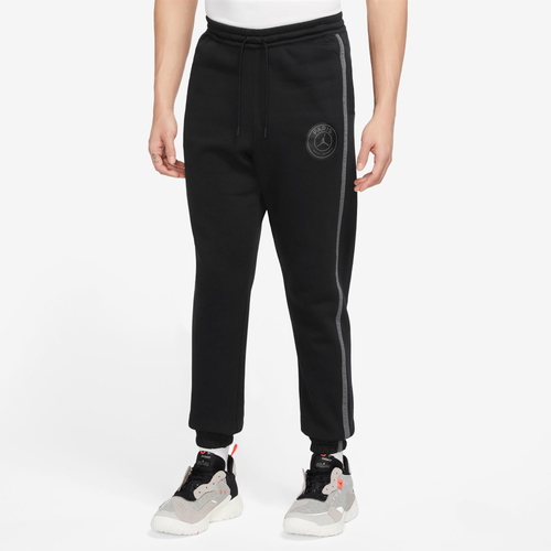 

Jordan Mens Jordan PSG HBR Fleece Pants - Mens Black/Black Size M