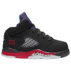 Boys' Toddler - Jordan Retro 5 - Black/New Emerald/Fire Red
