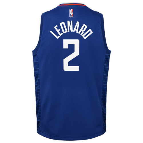 

Nike Boys Kawhi Leonard Nike Clippers Swingman Jersey - Boys' Grade School Blue/White Size M