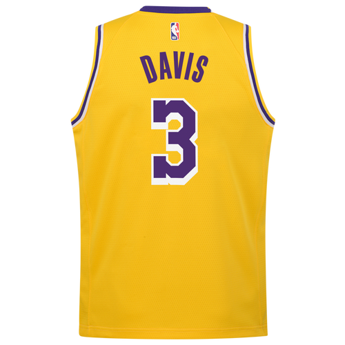 

Nike Boys Anthony Davis Nike Lakers Swingman Jersey - Boys' Grade School Yellow/Purple Size L