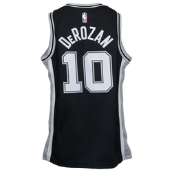 Boys' Grade School - Nike NBA Swingman Jersey - Black/White