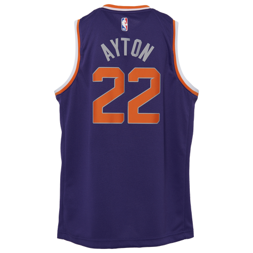 

Nike Boys Deandre Ayton Nike Suns Swingman Jersey - Boys' Grade School Purple/White Size L