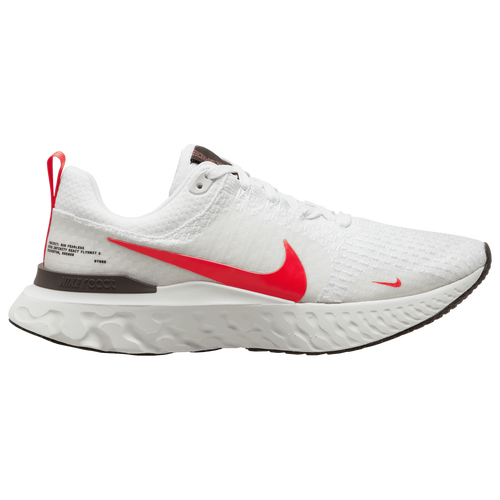 

Nike Mens Nike React Infinity Run Flyknit 3 RF - Mens Running Shoes White/Light Crimson/Velvet Brown Size 14.0