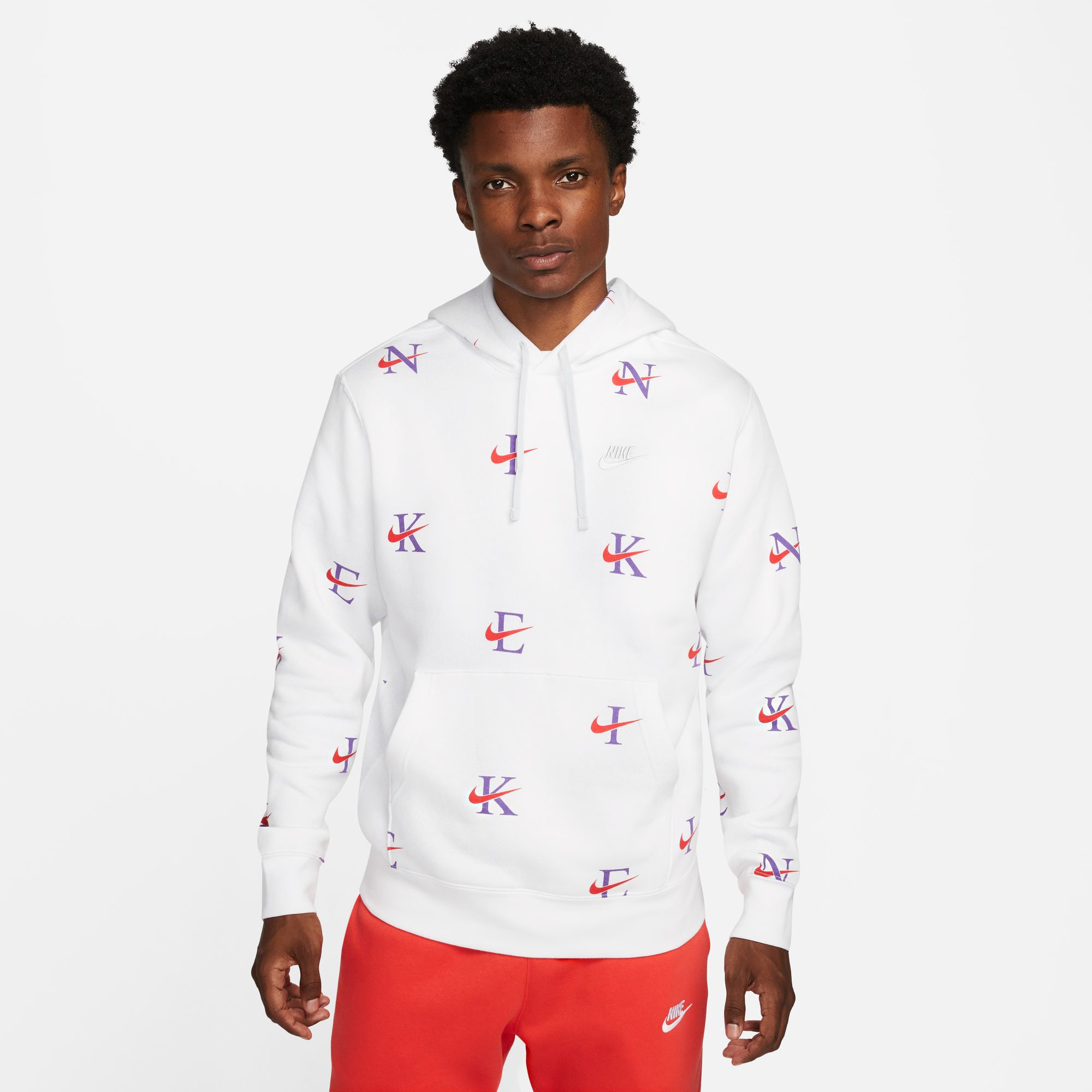 Nike Club Pullover All Over Print Hoodie Foot Locker