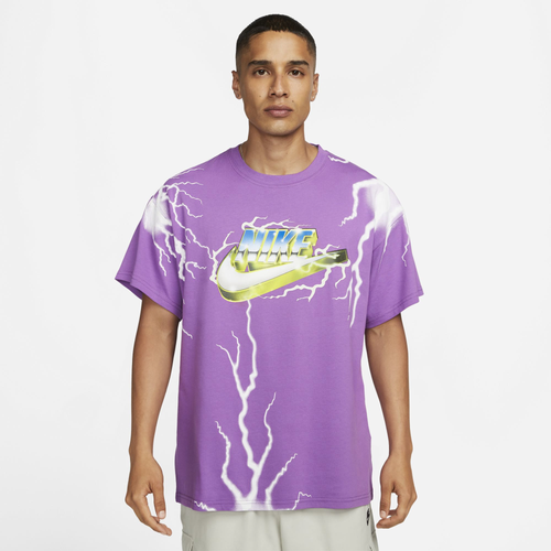 

Nike Mens Nike Max 90 World Order T-Shirt - Mens Purple/White Size XXL