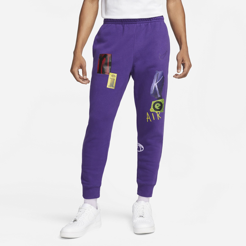 

Nike Mens Nike Club Legacy Joggers - Mens Purple/White Size L