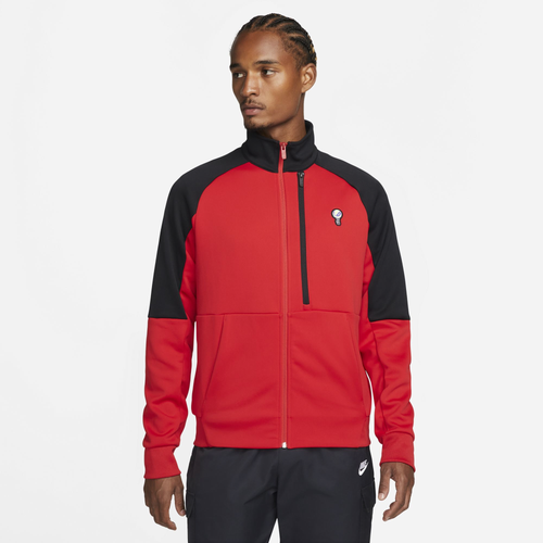 

Nike Mens Nike N98 Jacket - Mens Red/Black Size XXL