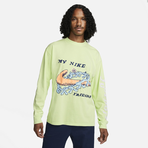 Nike long best sale sleeve orange