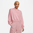 Nike Club Fleece GFX Hoodie - Women's Pink/Pink