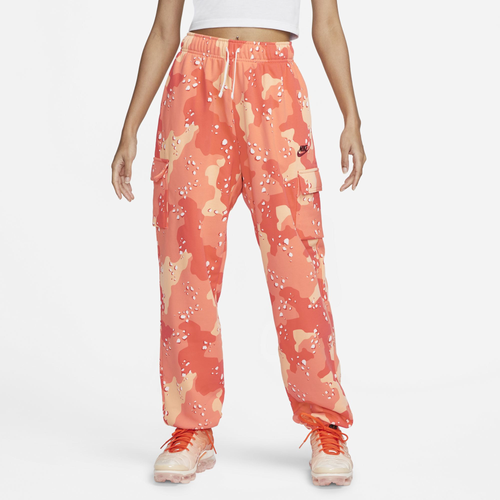

Nike Womens Nike Fleece Cargo Pants - Womens Orange/Orange Size M