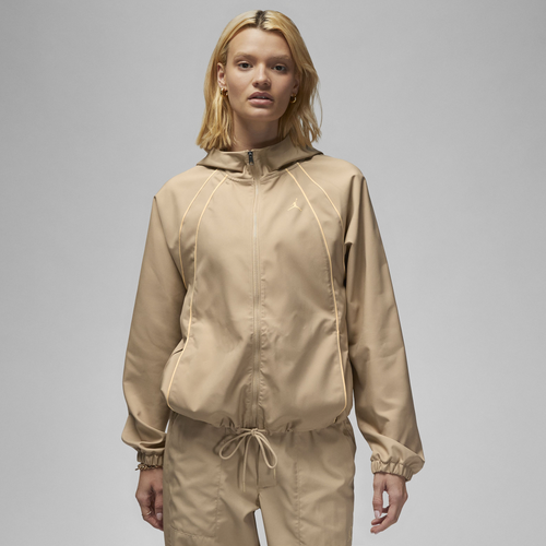 

Jordan Womens Jordan Woven Jacket Core - Womens Desert/Celestial Gold Size S