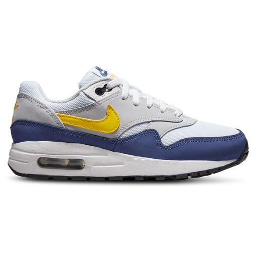 Shop Nike Boys   Air Max 1 In White/yellow/navy