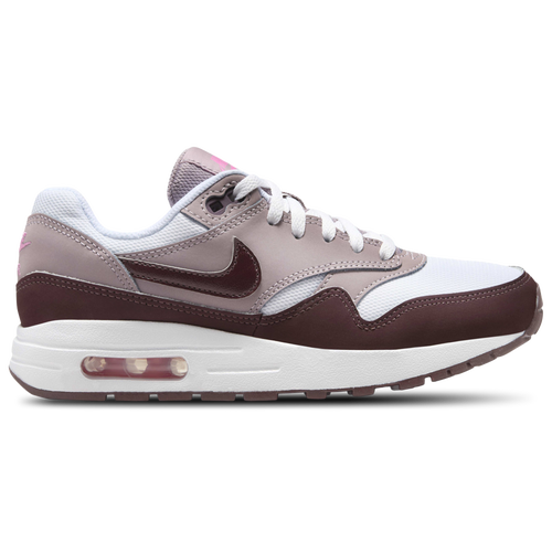 Shop Nike Girls   Air Max 1 In Burgundy/white/mauve