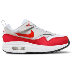 Boys' Preschool - Nike Air Max 1 EasyOn - Grey/Red/White