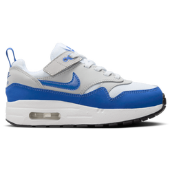 Boys' Preschool - Nike Air Max 1 EasyOn - Game Royal/White/Neutral Grey