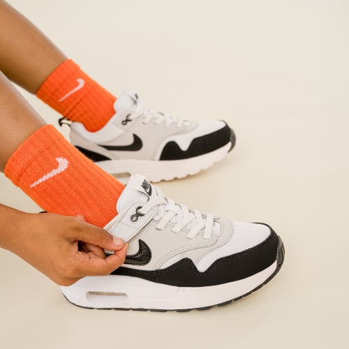 

Nike Boys Nike Air Max 1 EasyOn - Boys' Preschool Running Shoes Summit White/Black/White Size 10.0