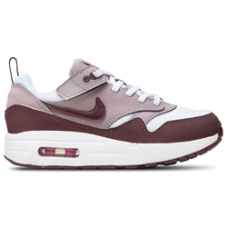 Boys' Preschool - Nike Air Max 1 EasyOn - White/Burgundy Crush