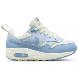 Girls' Preschool - Nike Air Max 1 EasyOn - Sail/Blue