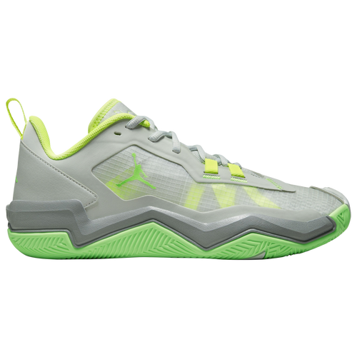 

Jordan Mens Jordan One Take 4 - Mens Basketball Shoes Light Silver/Green Streak/Volt Size 11.0