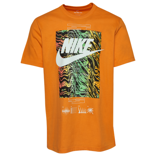 

Nike Mens Nike Fest Static T-Shirt - Mens Orange/Green Size S
