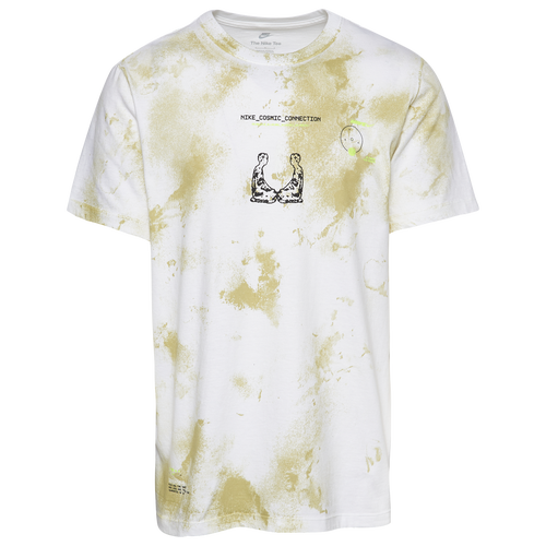 

Nike Mens Nike Cosmic All Over Print T-Shirt - Mens White/Beige Size S