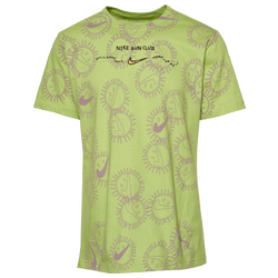 Men's - Nike Sun Club All Over Print T-Shirt - Green/Purple