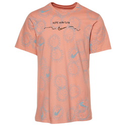 Men's - Nike Sun Club All Over Print T-Shirt - Pink/Carolina