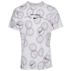 Men's - Nike Sun Club All Over Print T-Shirt - White/Gray
