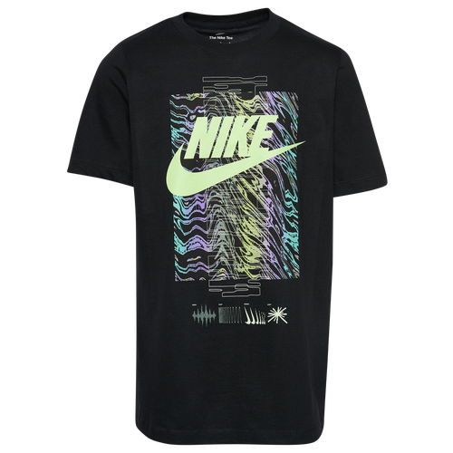 

Boys Nike Nike Short Sleeve Graphic T-Shirt - Boys' Grade School Black/Green Size XL