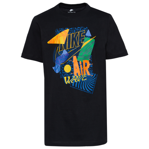

Boys Nike Nike Airwave T-Shirt - Boys' Grade School Black/Multi Size L
