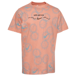 Girls' Grade School - Nike Sun Club AOP T-Shirt - Light Madder Root/Blue