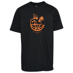Boys' Grade School - Nike Short Sleeve Graphic T-Shirt - Black/Orange