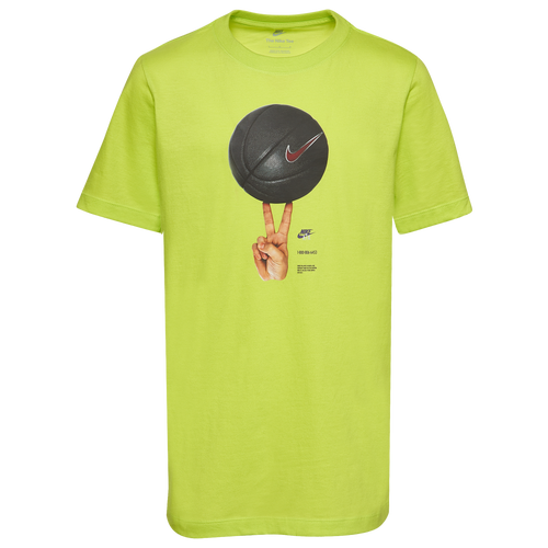 

Boys Nike Nike The Legacy T-Shirt - Boys' Grade School Volt/White Size XL