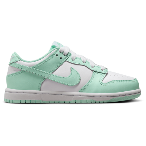 Shop Nike Girls  Dunk Low Mt In Mint Foam/white